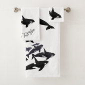 Orca Whale Bath Sets Killer Whales Badezimmer Hand (Insitu)