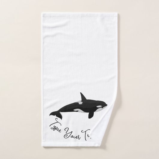 Orca Whale Bath Sets Killer Whales Badezimmer Hand (Handtuch)