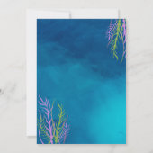 Orca Whale Birthday Einladung (Rückseite)