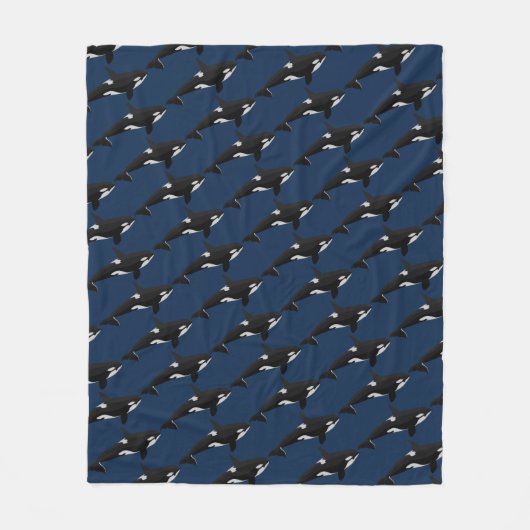Orca Whale Blanket Killer Whale Fleece Blankets (Vorderseite)