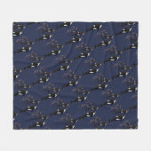 Orca Whale Blanket Killer Whale Fleece Blankets (Vorderseite (Horizontal))