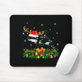 Orca Whale Christmas Lights Reindeer Santa Xmas Ad Mousepad (Mit Mouse)