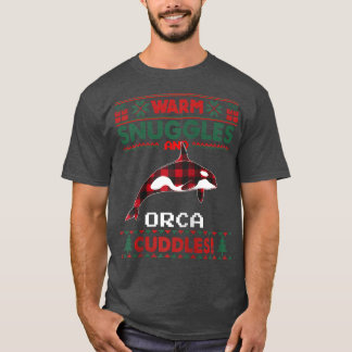 Orca Whale Christmas Pajama Ugly Weihnachtssüß T-Shirt