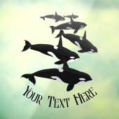 Orca Whale Decal Custom Whale Art Window Fensteraufkleber (Blatt 3)