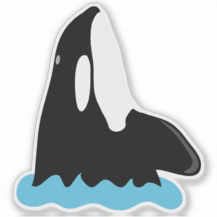 Orca Whale, die aus dem Wasser springen Aufkleber