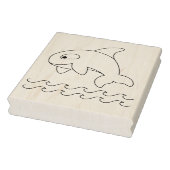 Orca Whale Farbseite Gummistempel (Stempel)
