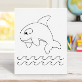 Orca Whale Farbseite Poster