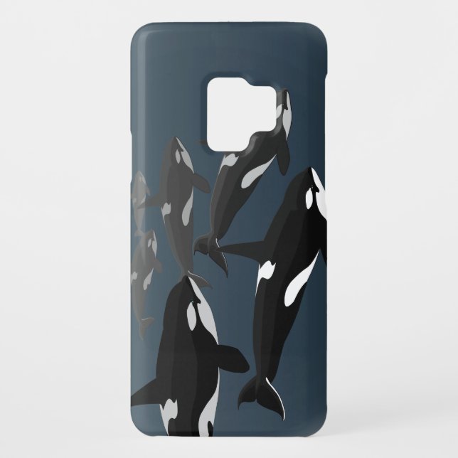 Orca Whale Galaxy S2 Case Killer Whale Art Case (Rückseite)
