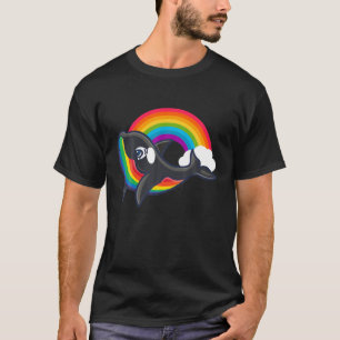 Orca Whale Gay Rainbow LGBTQ Prix T-Shirt