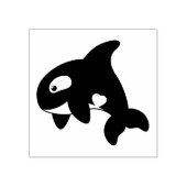 Orca Whale Gummistempel (Prägung)