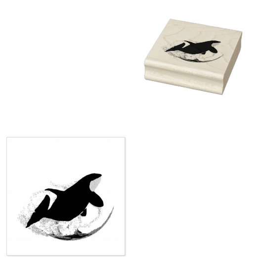 Orca Whale Gummistempel (Stempel)