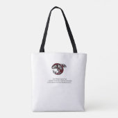Orca Whale Haida Design — Monogram Schultertasche Tasche (Rückseite)
