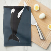 Orca Whale Handtuch Killer Whale Geschirr Handtüch (Viertel Falte)