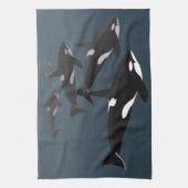 Orca Whale Handtuch Killer Whale Geschirr Handtüch (Vertikal)