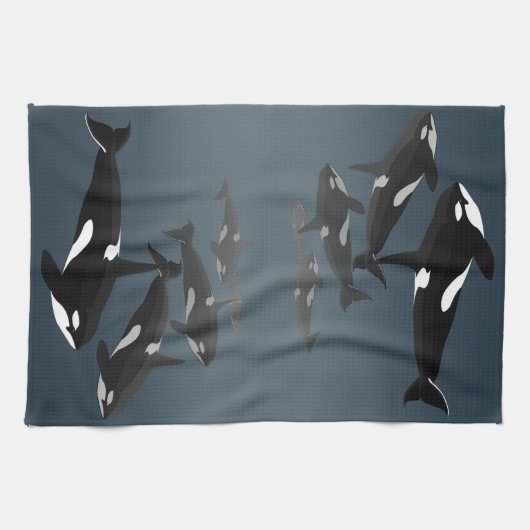 Orca Whale Handtuch Killer Whale Geschirr Handtüch (Horizontal)