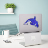 Orca Whale Holographic Water Sticker (Laptop auf Schreibtisch)