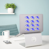 Orca Whale Holographic Water Stickers Aufkleber (Laptop auf Schreibtisch)