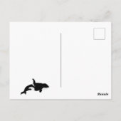 Orca Whale Illustration Cetacea Postkarte (Rückseite)