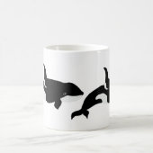 Orca Whale Illustration Cetacea White Kaffeetasse (Mittel)