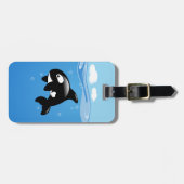 Orca Whale im Ozean Gepäckanhänger (Vorderseite horizontal)
