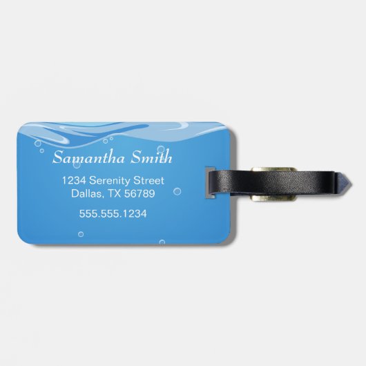 Orca Whale im Ozean Gepäckanhänger (Rückseite horizontal)