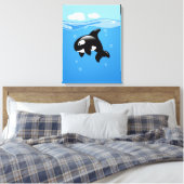 Orca Whale im Ozean Leinwanddruck (Insitu (Schlafzimmer))