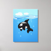 Orca Whale im Ozean Leinwanddruck (Vorderseite)