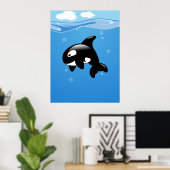 Orca Whale im Ozean Poster (Heimbüro)