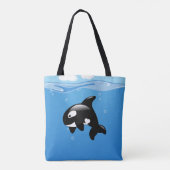Orca Whale im Ozean Tasche (Rückseite)