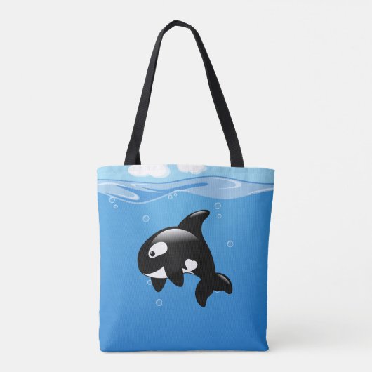 Orca Whale im Ozean Tasche (Rückseite)