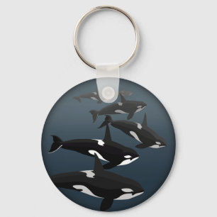 Orca Whale Keychain Personalized Whale Art Gifts Schlüsselanhänger