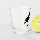 Orca Whale, Killer Whale Personalisiert Schnapsglas (Links)