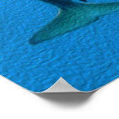 Orca Whale mit Kalb Poster (Ecke)