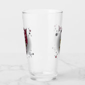 Orca Whale mit Teddy Bear im Space Graphic Design Glas (Links)