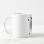 Orca Whale mit Teddy Bear im Space Graphic Design Kaffeetasse (Links)