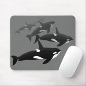 Orca Whale Mousepad Custom Killer Whale Mouse Pad (Mit Mouse)