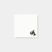 Orca Whale on White Post-it Klebezettel (Vorderseite)