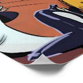 Orca Whale Orchestra Funny Poster (Ecke)