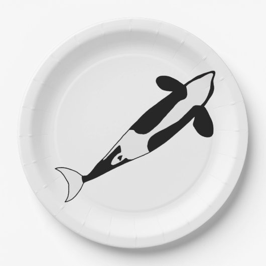 Orca Whale Pappteller (Vorderseite)
