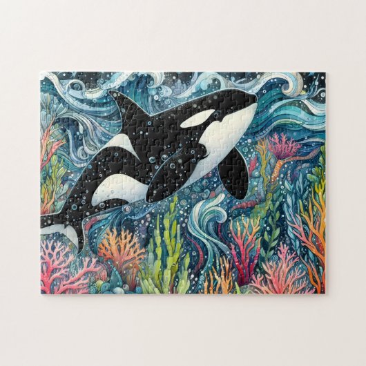 Orca Whale Puzzle (Horizontal)
