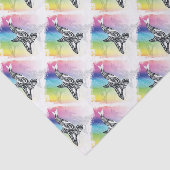 Orca Whale Rainbow Art Seidenpapier (Ausschnitt)