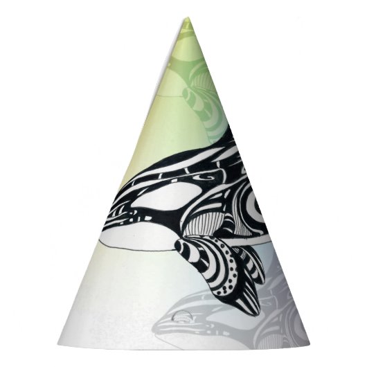 Orca Whale Rainbow Partyhütchen (Links)