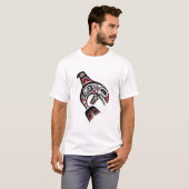 Orca Whale Salate Design Pazifischer Nordwesten T-Shirt (Vorne ganz)