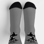 Orca Whale Socks Whale Art Socks - Customize Socken (Oben)