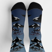 Orca Whale Socks Whale Art Socks - Customize Socken (Oben)