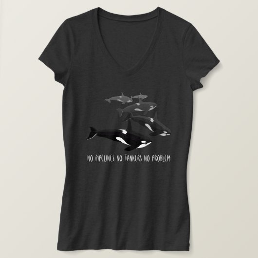 Orca Whale T - Shirt Frauen Personalisiert Orca Sh (Design vorne)
