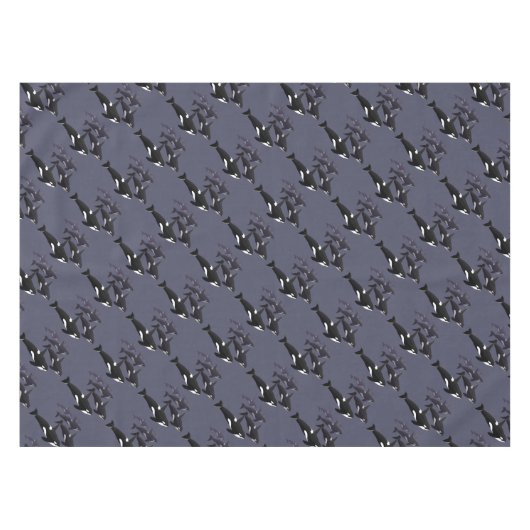 Orca Whale Tablecloth Killer Whale Art Tablecloth Tischdecke (Vorderseite (Horizontal))