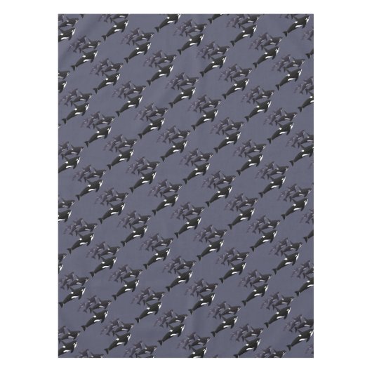 Orca Whale Tablecloth Killer Whale Art Tablecloth Tischdecke (Vorderseite)