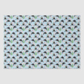 Orca Whale Tissue Paper in Blue Seidenpapier (Vorderseite)