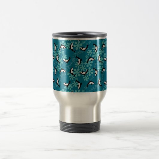 Orca Whale Travel Mug Reisebecher (Mittel)